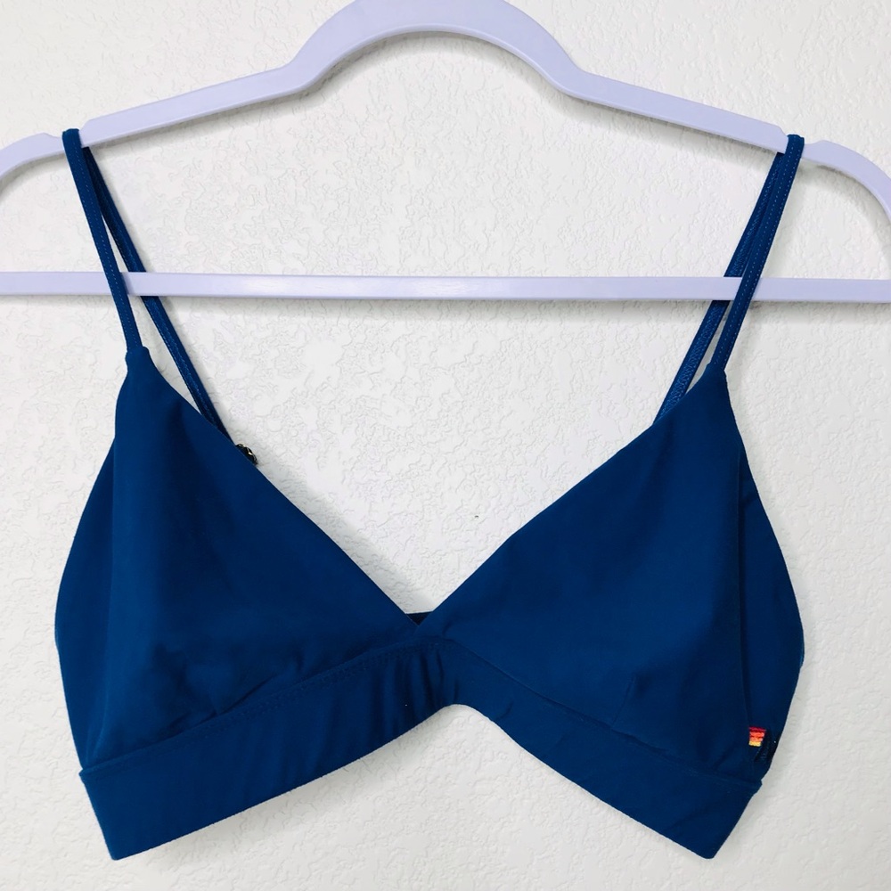 AVIATOR NATION Triangle Adjustable Sports Bra Royal Blue - Picture 5 of 14